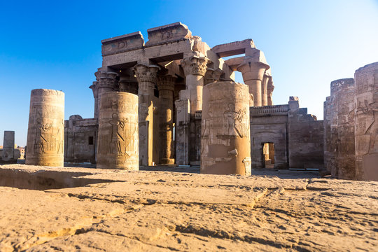 Temple of kom Ombo, located in Aswan, Egypt.