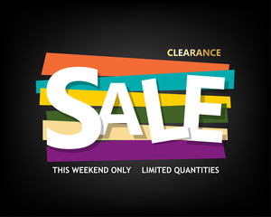 Clearance sale banner. Vector illustration design. EPS10