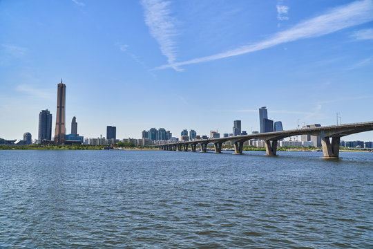 Landscape of Han-river in Seoul
