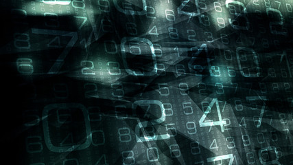 Computer algorithm abstract cyber world