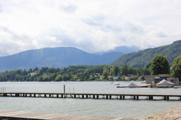 Summer Lake Austria Vacaion Travel Landscape