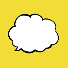 American comic style speech balloon