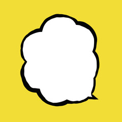 American comic style speech balloon