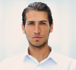 Fototapeta premium closeup.face of beautiful business person.
