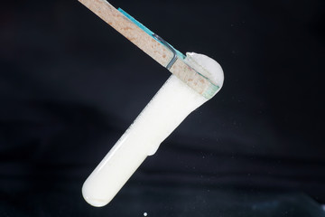 Chemical experiments in the laboratory and photo studio
