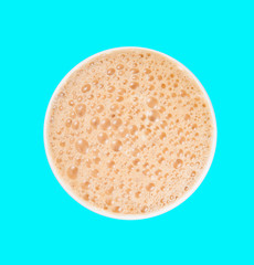 tea or hot tea with milk on a background.