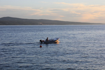 Fototapeta premium Croatia Coastline Sunset Ocean Highway Dubrovnik