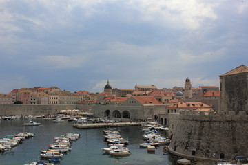 Obraz premium Chorwacja Coastline Sunset Ocean Highway Dubrownik