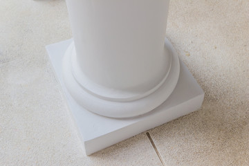 Construction details : Base of round column, Sino-Portugese style building