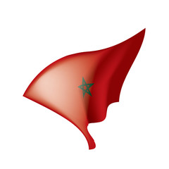 Morocco flag, vector illustration