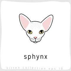 Cat breed collection : Vector Illustration