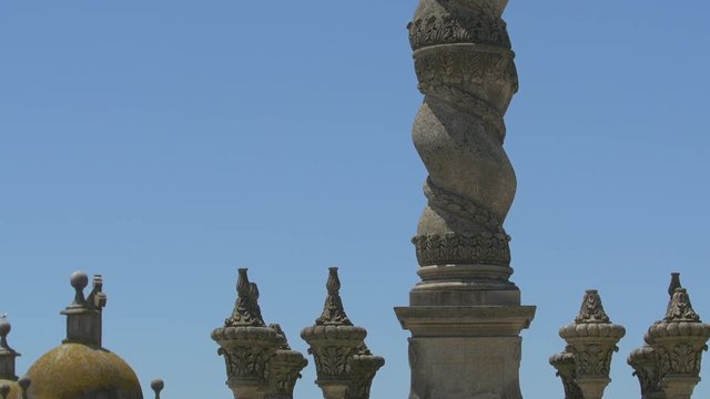 Tilt up of a stone pillory
