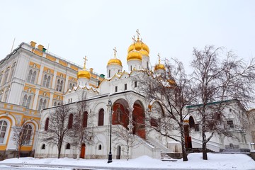the Annunciation Cathedral in the Moscow Kremlin, Russia