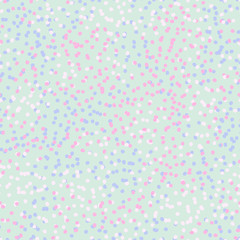 Spring Tender Colorful Seamless Pattern. Circles, Spots and Dots Endless Textures. Perfect for Pastel Background and Surface Design.