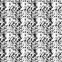 Black and White Seamless Grunge Dust Messy Pattern