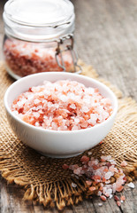 Pink salt from the Himalayas
