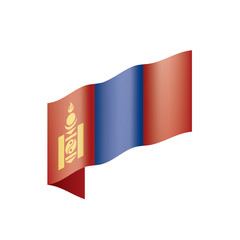 Mongolia flag, vector illustration