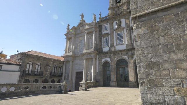 The facade of Saint Francis Monument Church in Porto