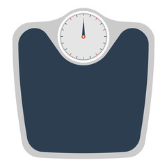 Bathroom scale flat design icon
