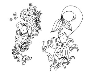 Мифические существа русалочки. Русалки под водой