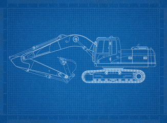 excavator blueprint © Marko