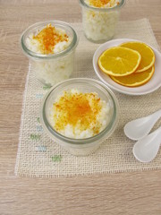Milchreis mit Orangenzucker