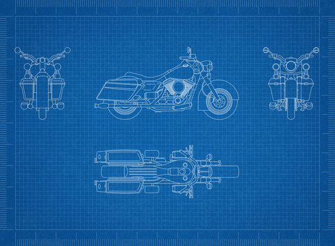 Motorcycle Blueprint