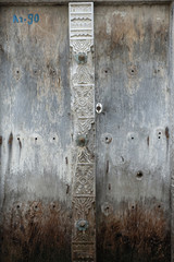 Detail einer Tür in Zanzibar City, Sansibar, Tansania