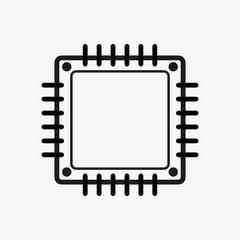 processor/The figure shows the computer processor. Icon For printing