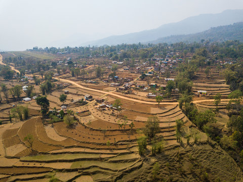 Aerial view of Balewa in Nepal