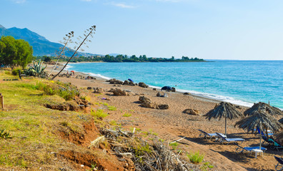 The Kalo Nero Beach.