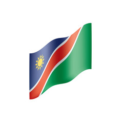 Namibia flag, vector illustration
