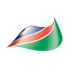 Namibia flag, vector illustration