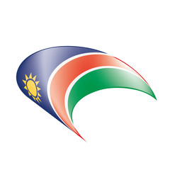 Namibia flag, vector illustration