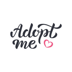 Adopt me hand lettering