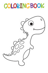 Cute Dino coloring book