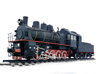 Plakat old locomotive