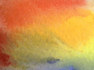 watercolor art abstract  background  bright  wash blurred textured  decoration  handmade beautiful colorful  stains dye sky clouds desert sunset rainbow creative 