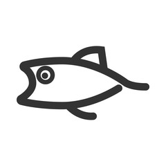 Fish line icon.