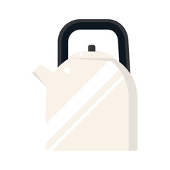 Fototapeta premium Steel kettle with handle.Kitchen element.