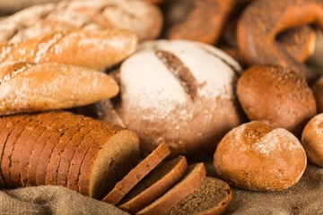 Assorted products breads