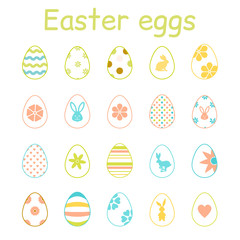 Easter eggs icons.