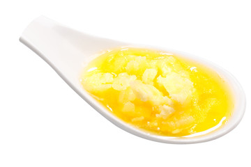 Spoonful of ghee melted butter