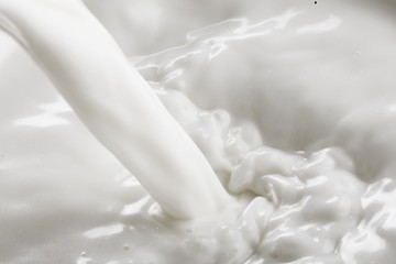 Pouring white Milk