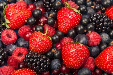 Mixed colorful Berries