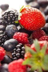 Mixed colorful berries