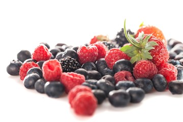 Mixed colorful berries