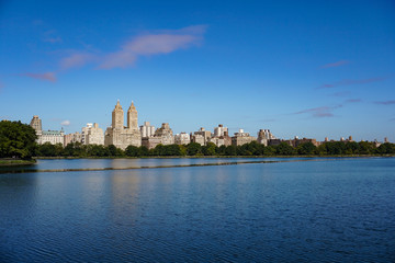 Fototapeta na wymiar Manhattan view from Central Park