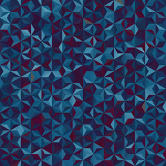 Background of geometric shapes. Seamless mosaic pattern. Vector illustration. Blue, purple colors.