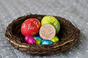 Marijuana easter coin